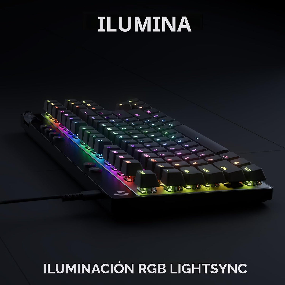 Logitech G PRO X TKL Teclado rápido para juegos sin llave (efecto s...