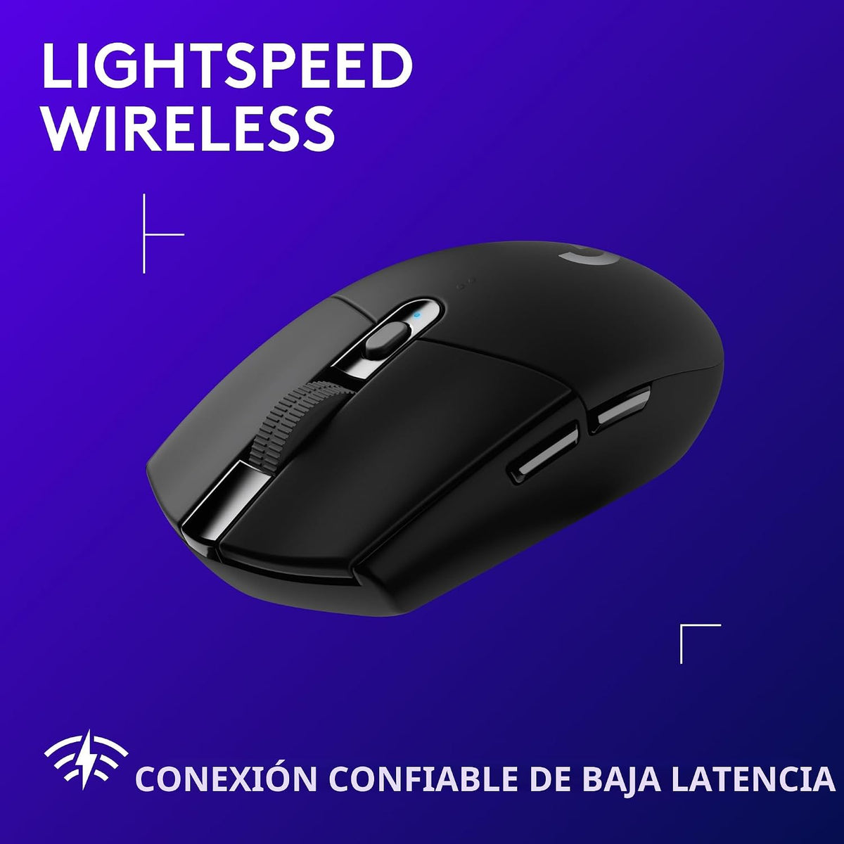 Logitech G 305 Lightspeed - Mouse inalámbrico para juegos, negro +...