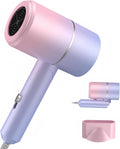 Secador de pelo iónico plegable con difusor, 1875W, rosa azul | Mot...