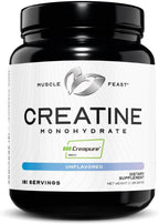 Muscle Feast Creapure creatina monohidrato en polvo, sin sabor (2lb...