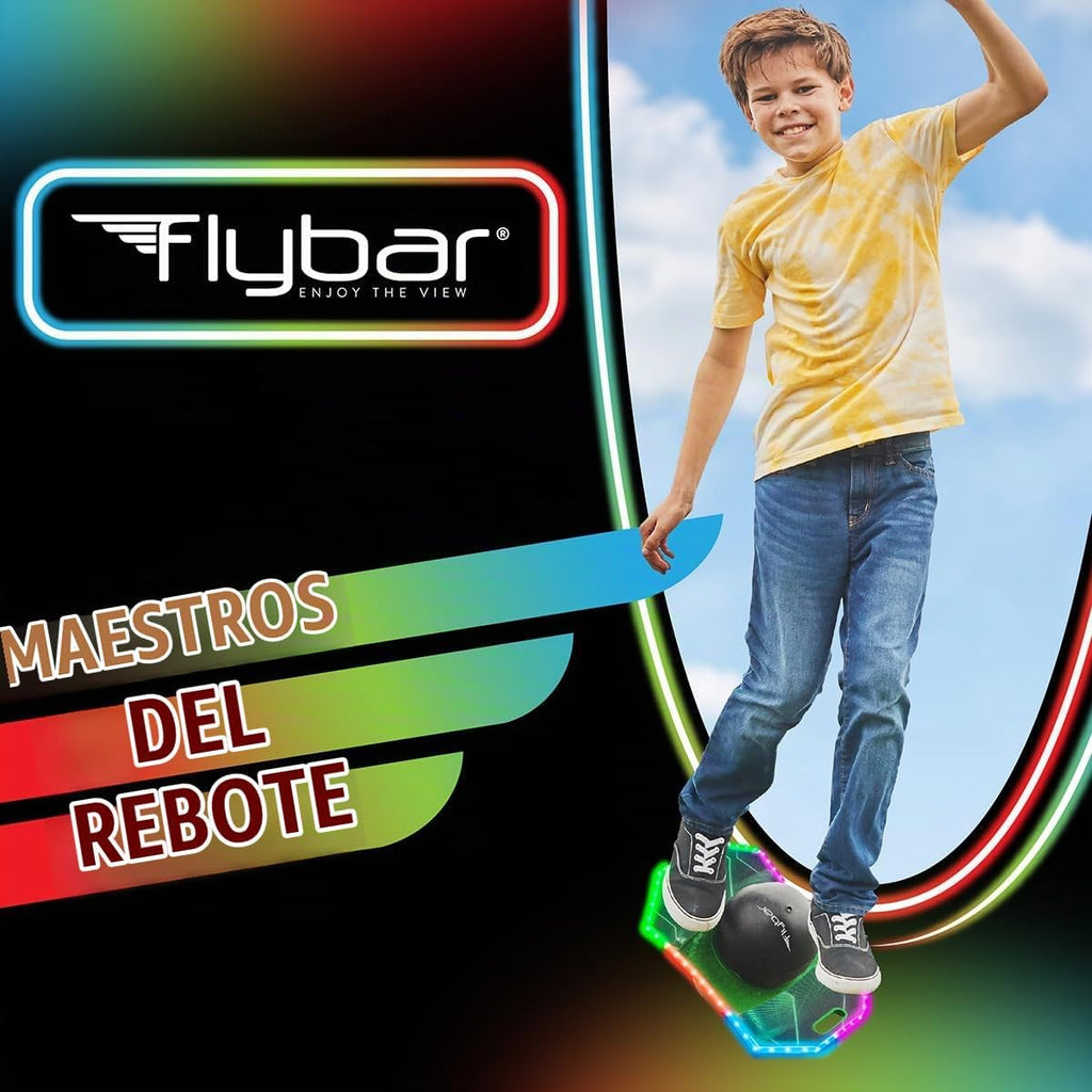Flybar Pogo - Pelota de truco para niños, tabla de rebote de equili...