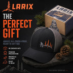 LARIX Trucker Hat Men - Gorra Snapback con parte trasera de malla t...