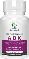 NatureGenX ADK Suplemento vitamínico de 5000 UI \u2013 Vitaminas A,...