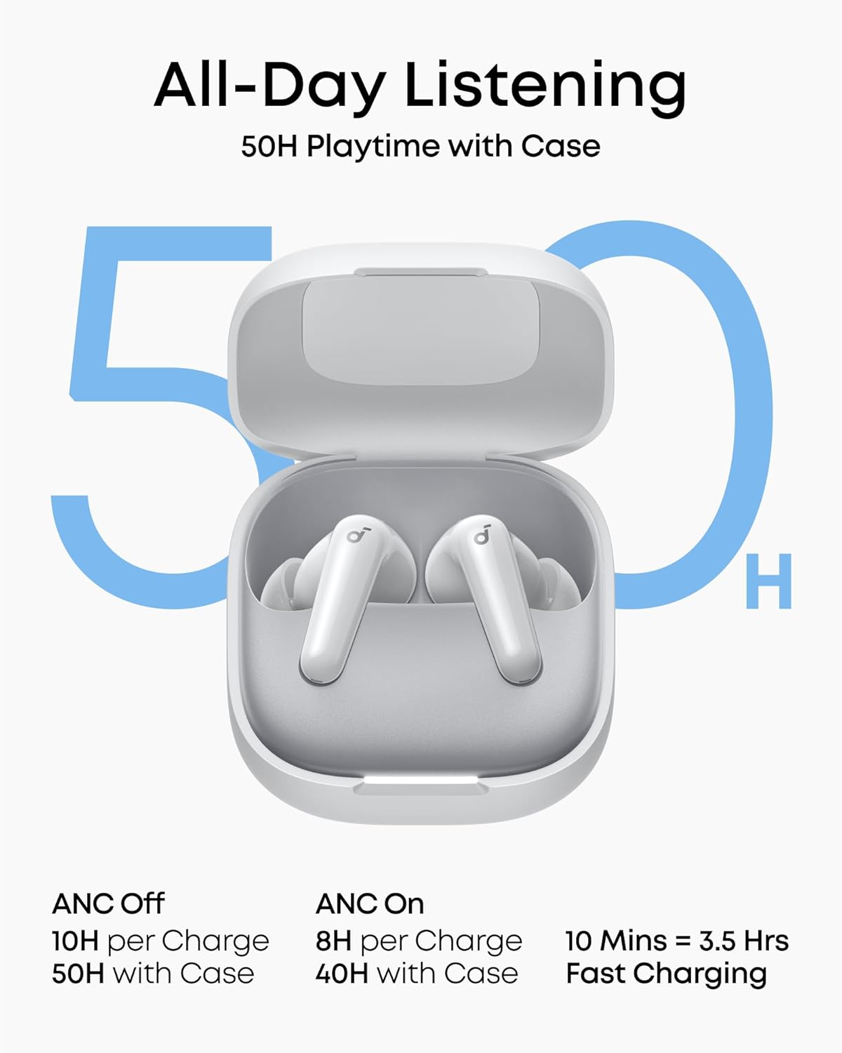 Auriculares Soundcore P31i de Anker Translation con ANC adaptativo...