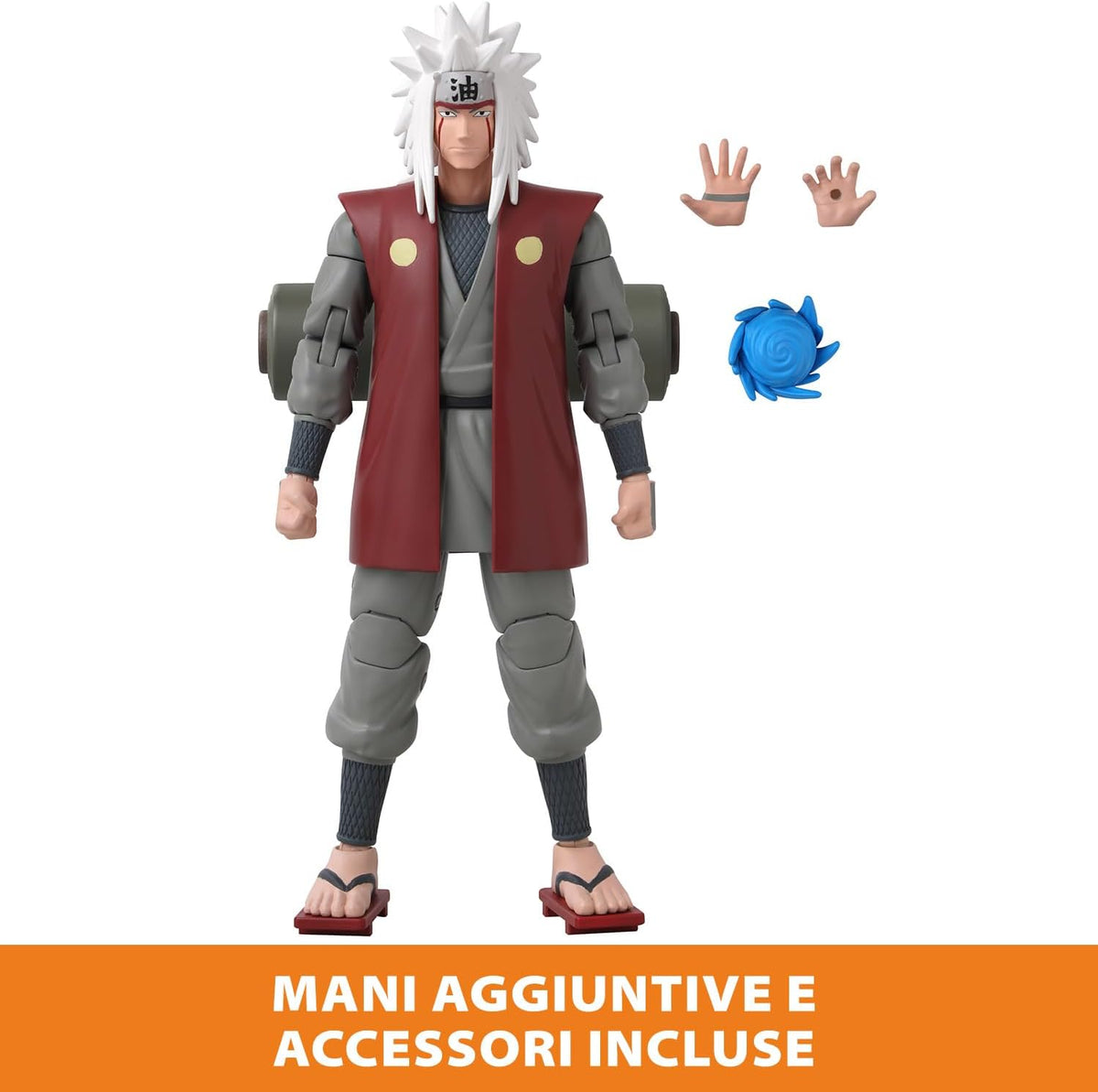 Anime Heroes BANDAI Naruto Figura de acción Jiraiya of The Sannin |...