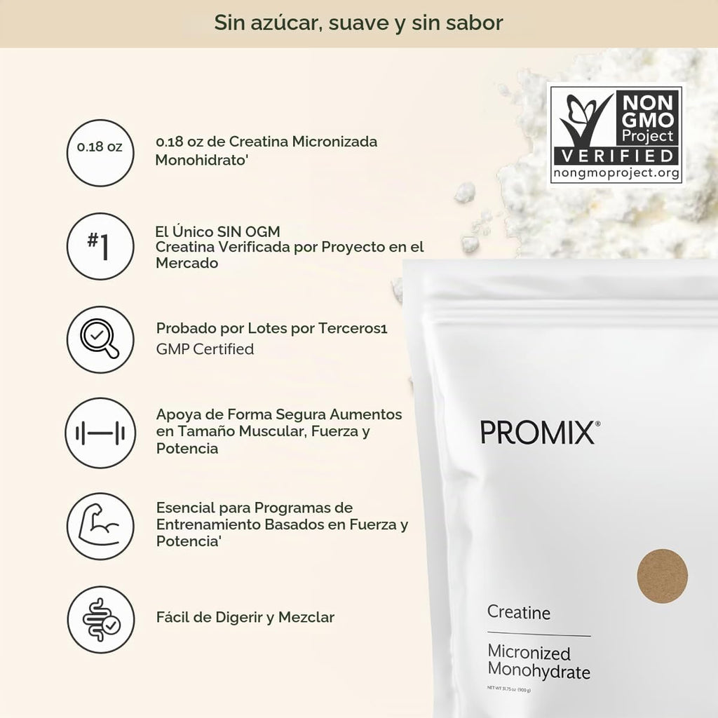 Paquetes de viaje en polvo de monohidrato de creatina ProMix Nutrit...