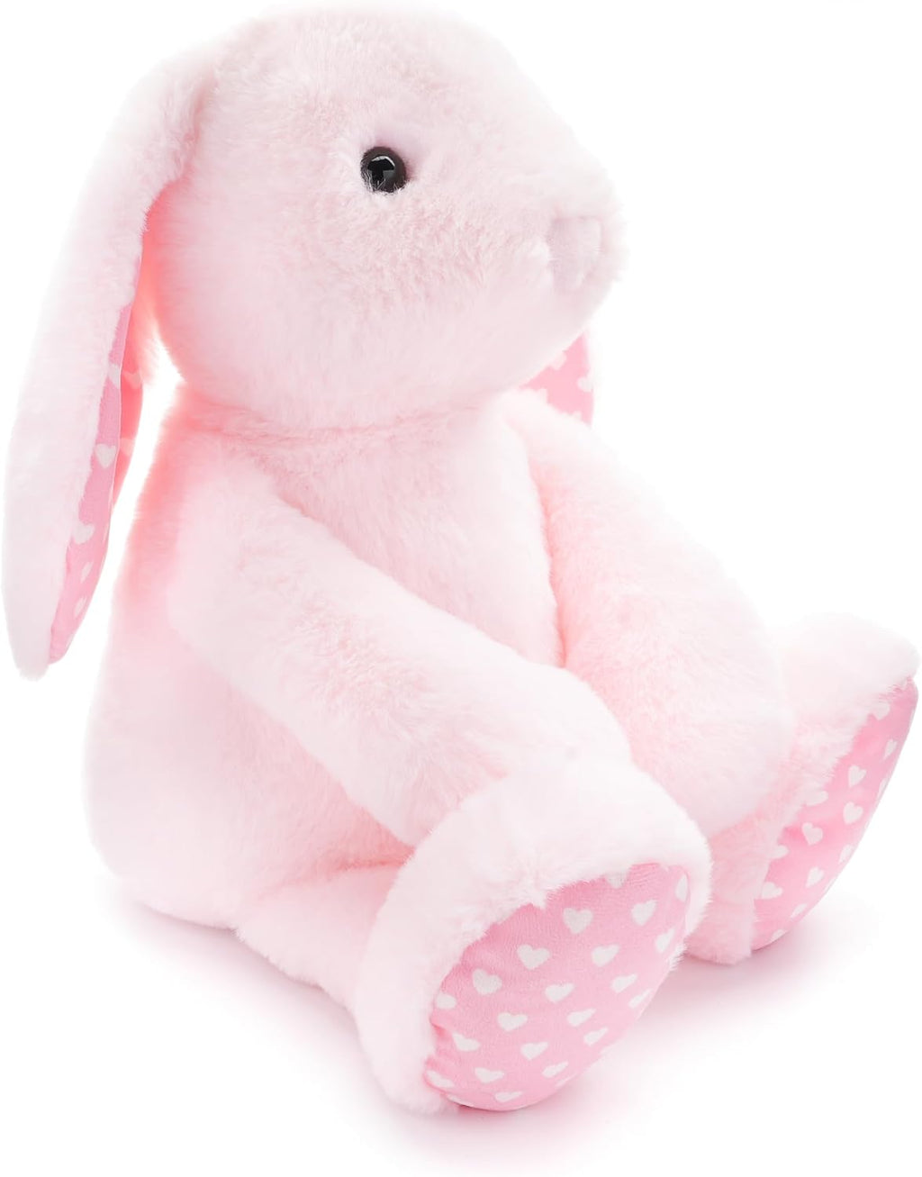 WEIGEDU - Conejo de peluche rosa, 17.7 pulgadas | Orejas flexibles,...