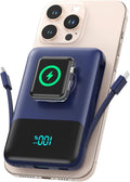 Cargador portátil magnético para el iPhone, 13800mAh Power Bank Cab...