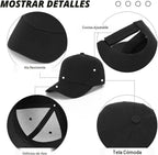 ZH Gorra de béisbol ajustable lisa - Lote de 12 gorras unisex de di...