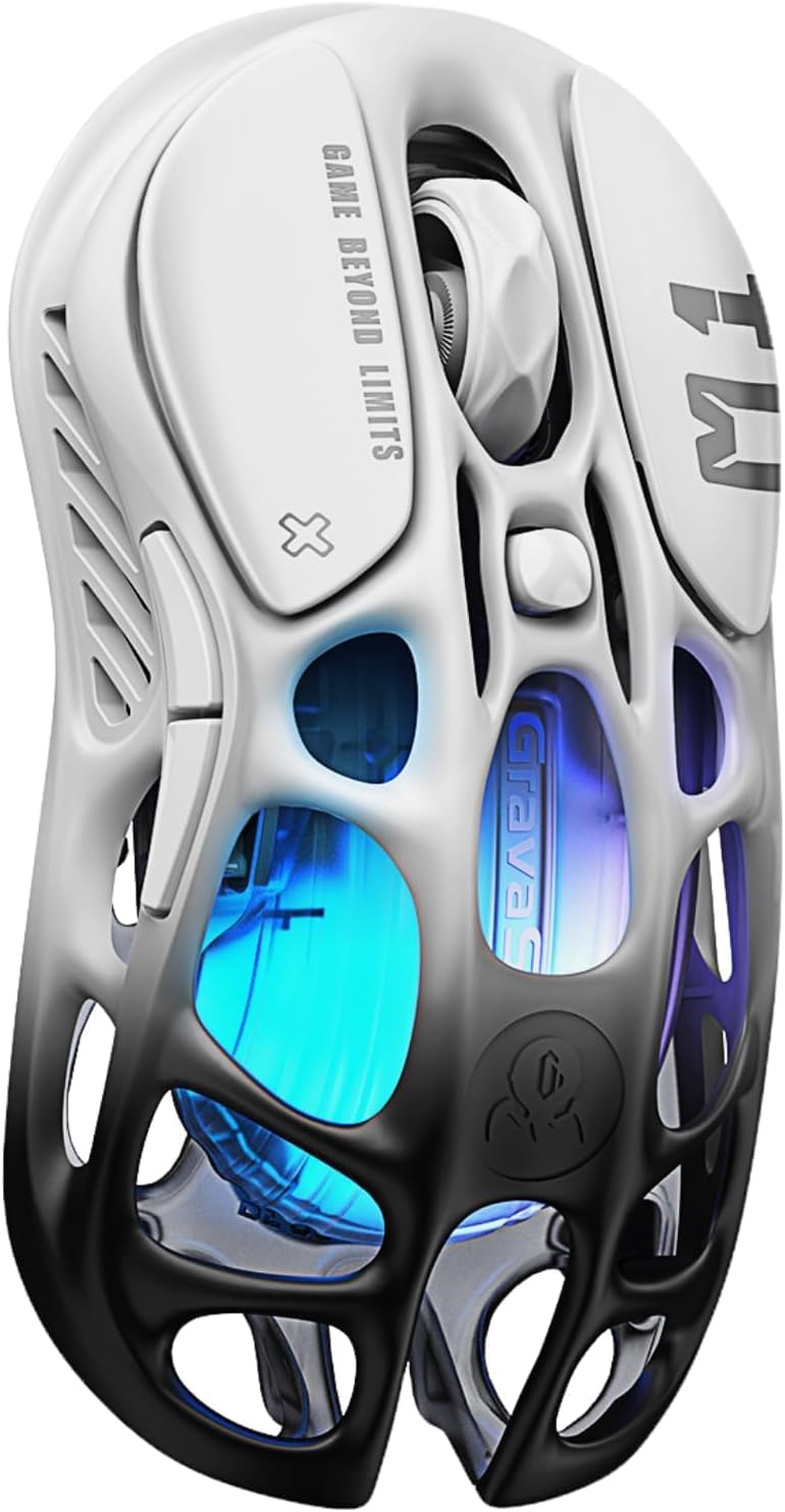 GravaStar Mercury M1 Pro Tri-Mode Mouse inalámbrico para juegos | A...