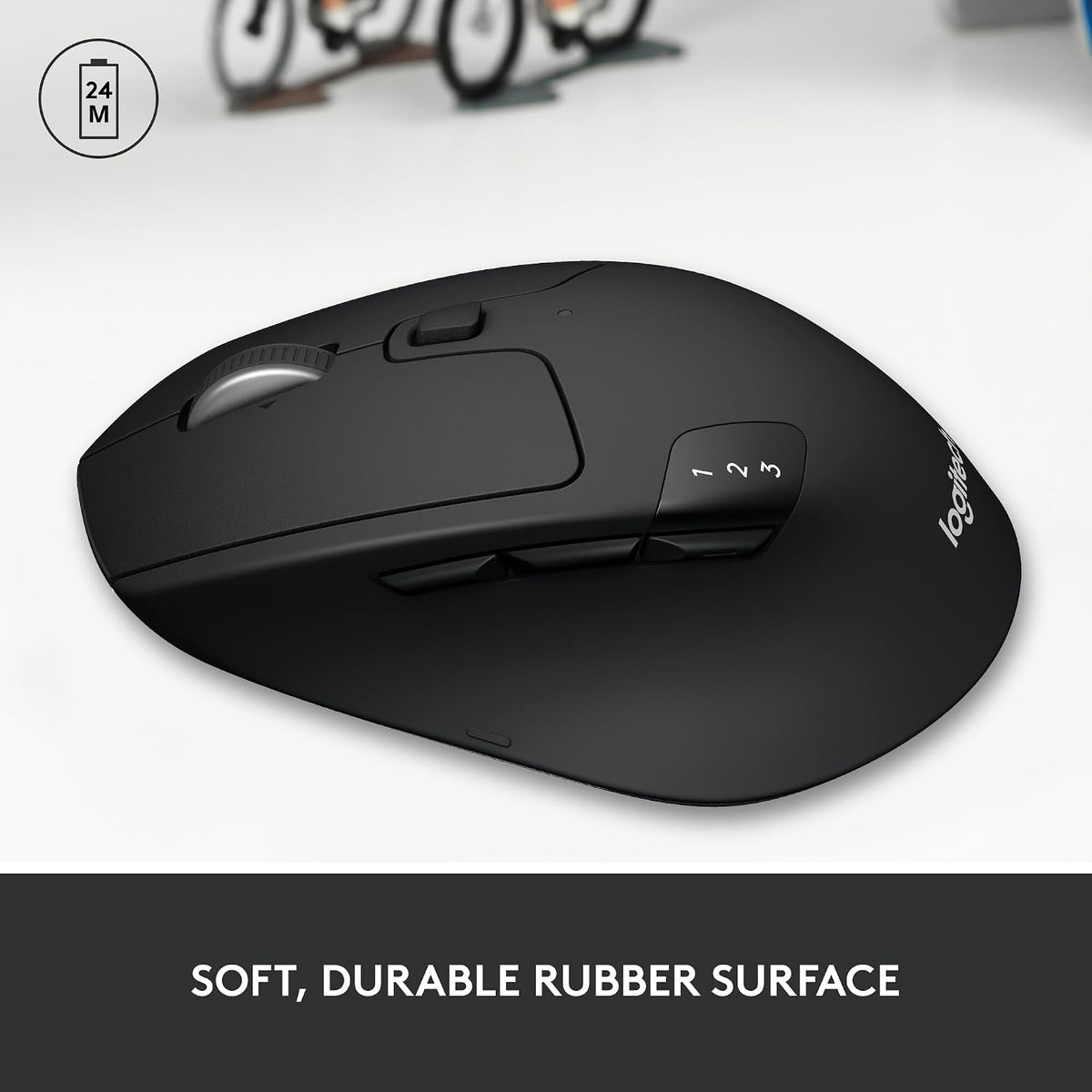 Ratón inalámbrico multidispositivo Logitech M720 Triathalon de tama...
