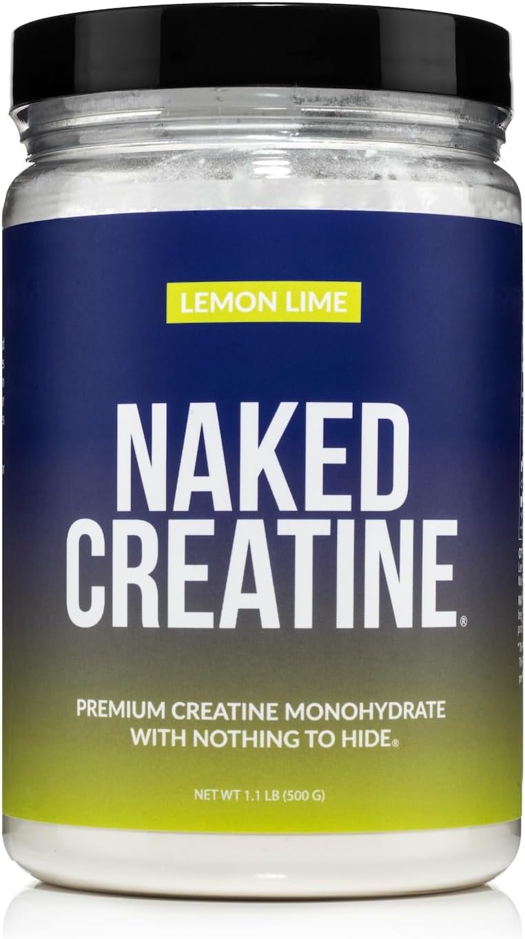 NAKED Monohidrato de creatina pura micronizada sabor Limón y Lima -...