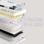 EPOMAKER x Aula F75 - Teclado mecánico con junta, 75% inalámbrico i...