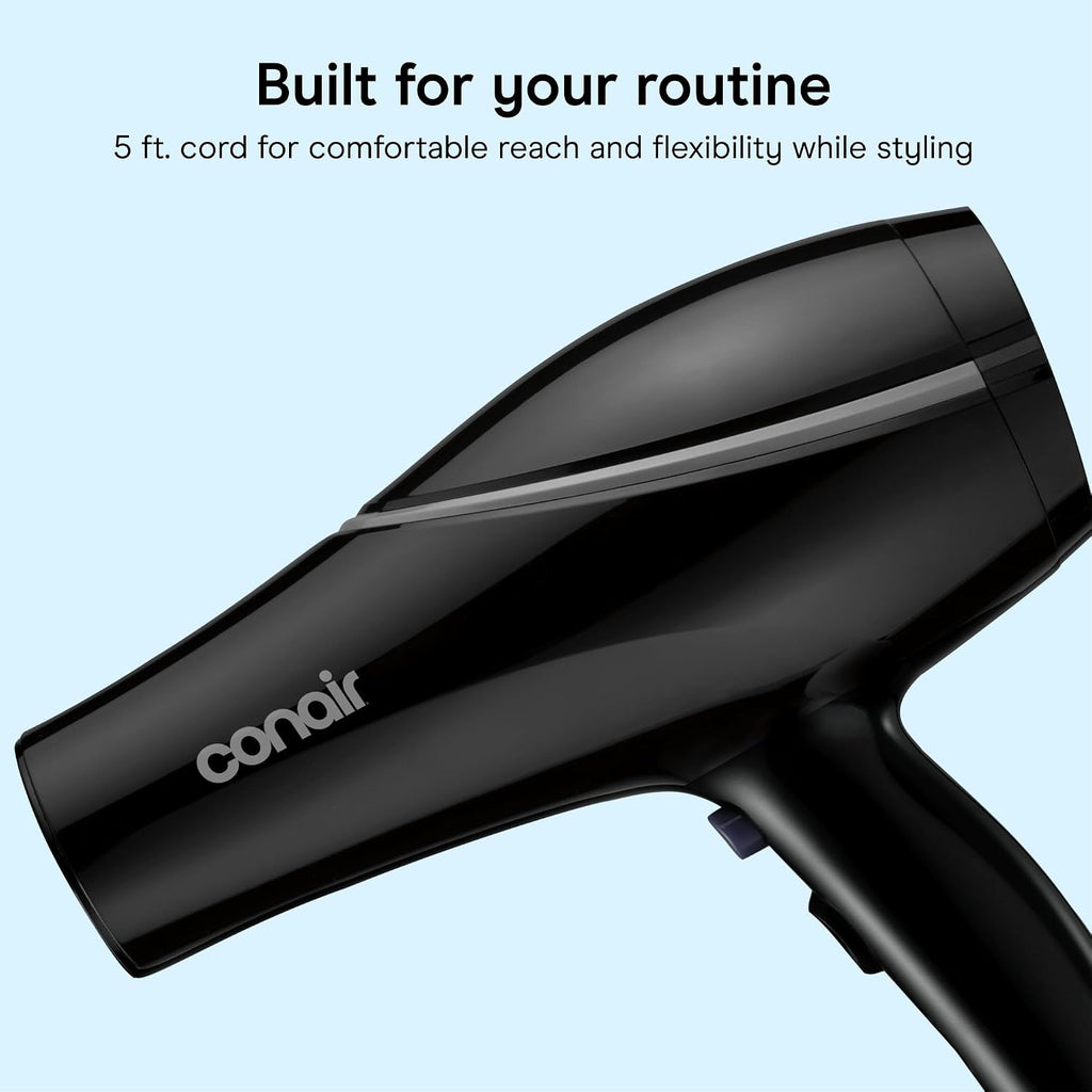 Conair Secador de pelo con accesorio concentrador, tecnología cerám...