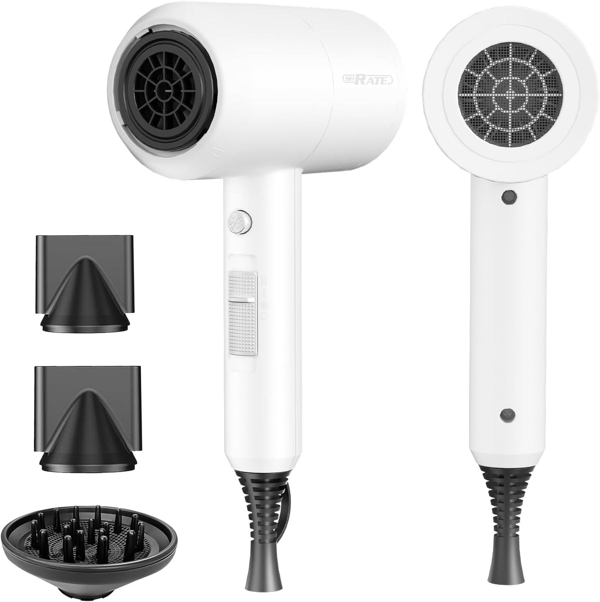 SHRATE Secador de pelo iónico con difusor | Secador profesional par...