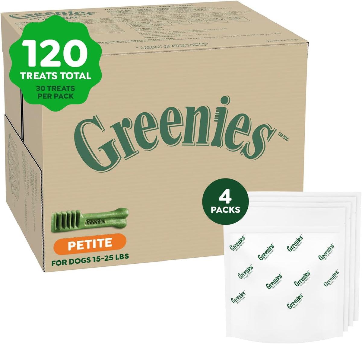 Greenies Original galletas para perro pequeño masticable dentales,...