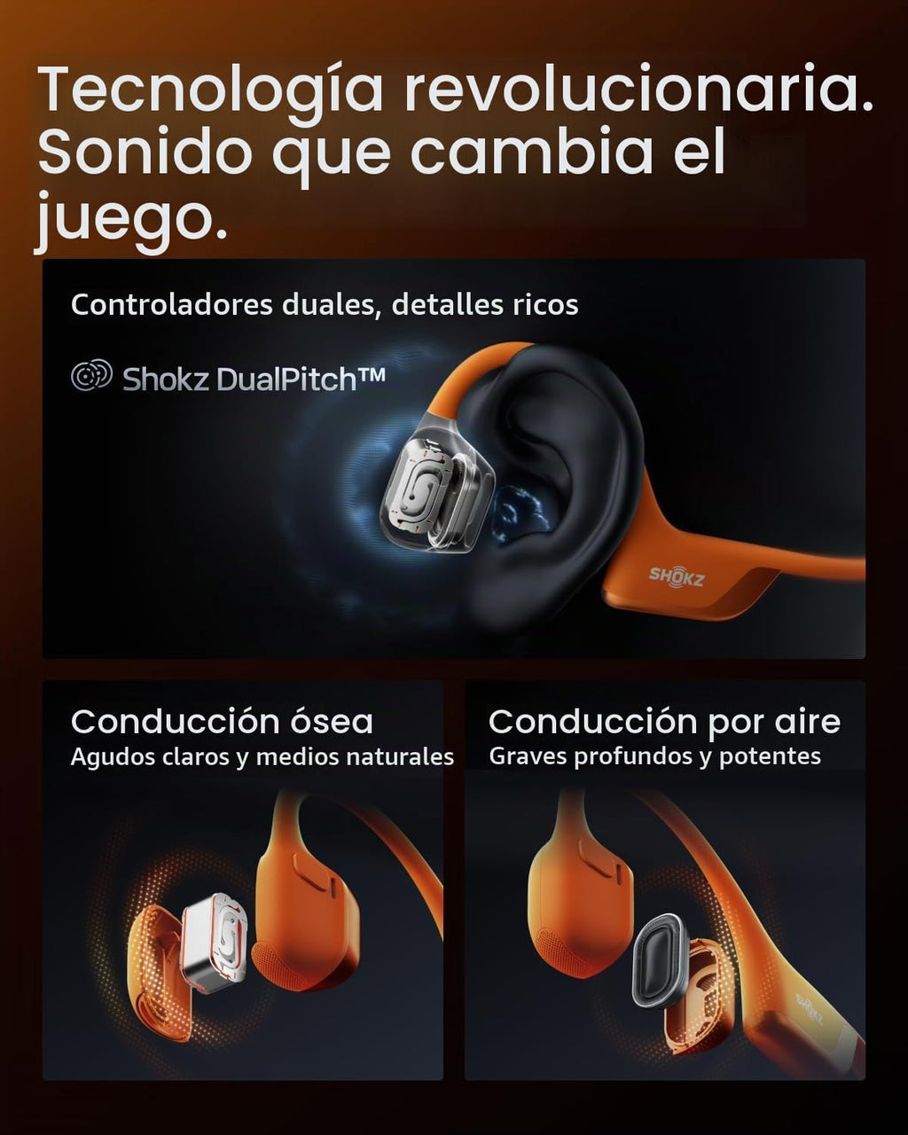 SHOKZ OpenRun Pro 2 Mini Auriculares deportivos Bluetooth de conduc...