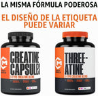 Cápsulas de monohidrato de creatina, suplemento preentrenamiento de...