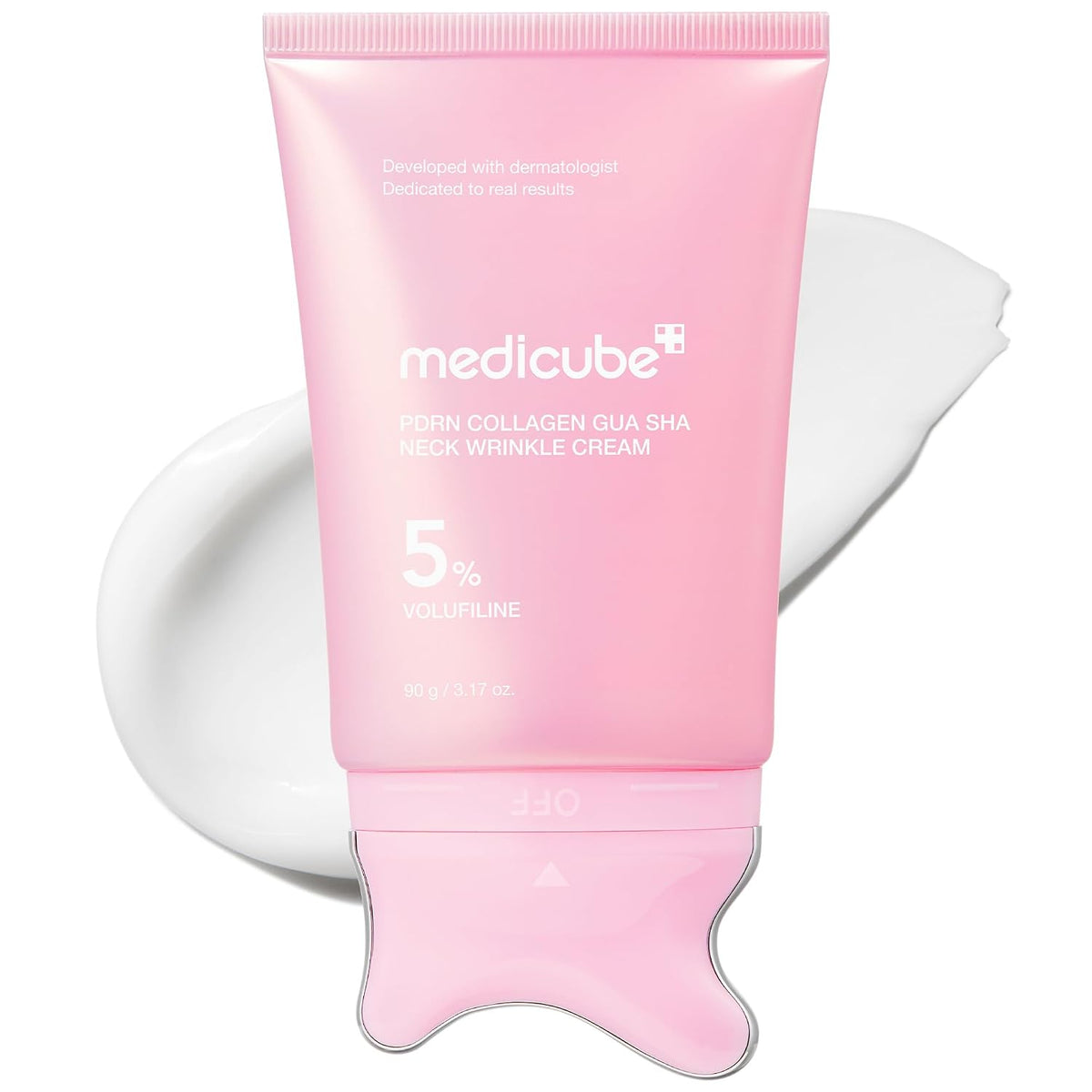medicube PDRN Colágeno Gua Sha Crema para las arrugas del cuello |...