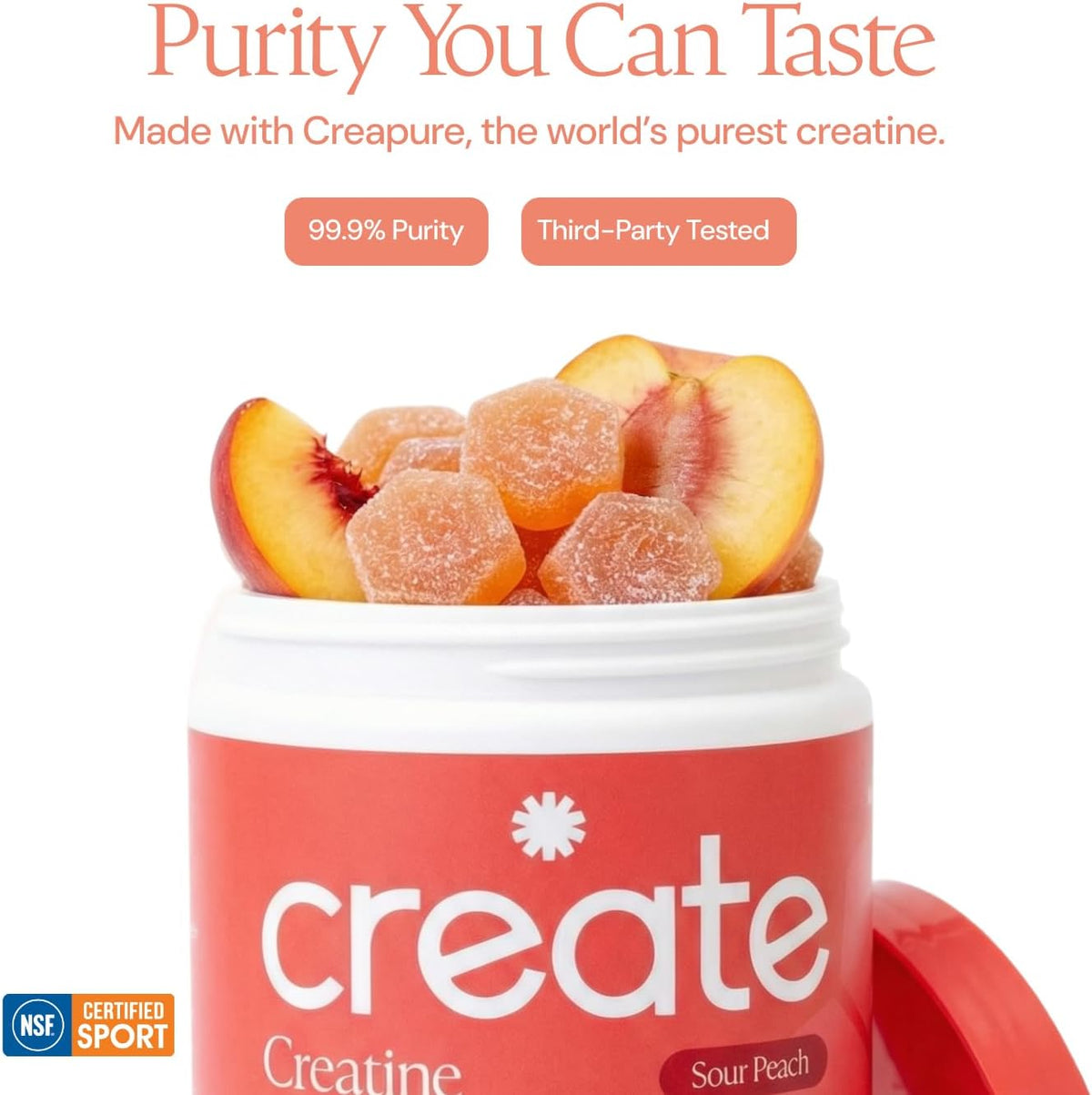 Create Gomitas de monohidrato de creatina para mujeres y hombres, m...