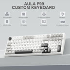 AULA Teclado mecánico inalámbrico F99, triple modo BT5.0\/2.4GHz\/U...