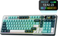 RK ROYAL KLUDGE S98 Teclado mecánico con pantalla inteligente y per...