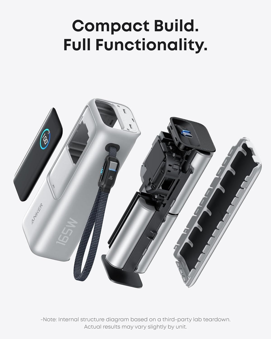 Anker - Banco de energía para laptop, 25,000 mAh esencial de viaje...