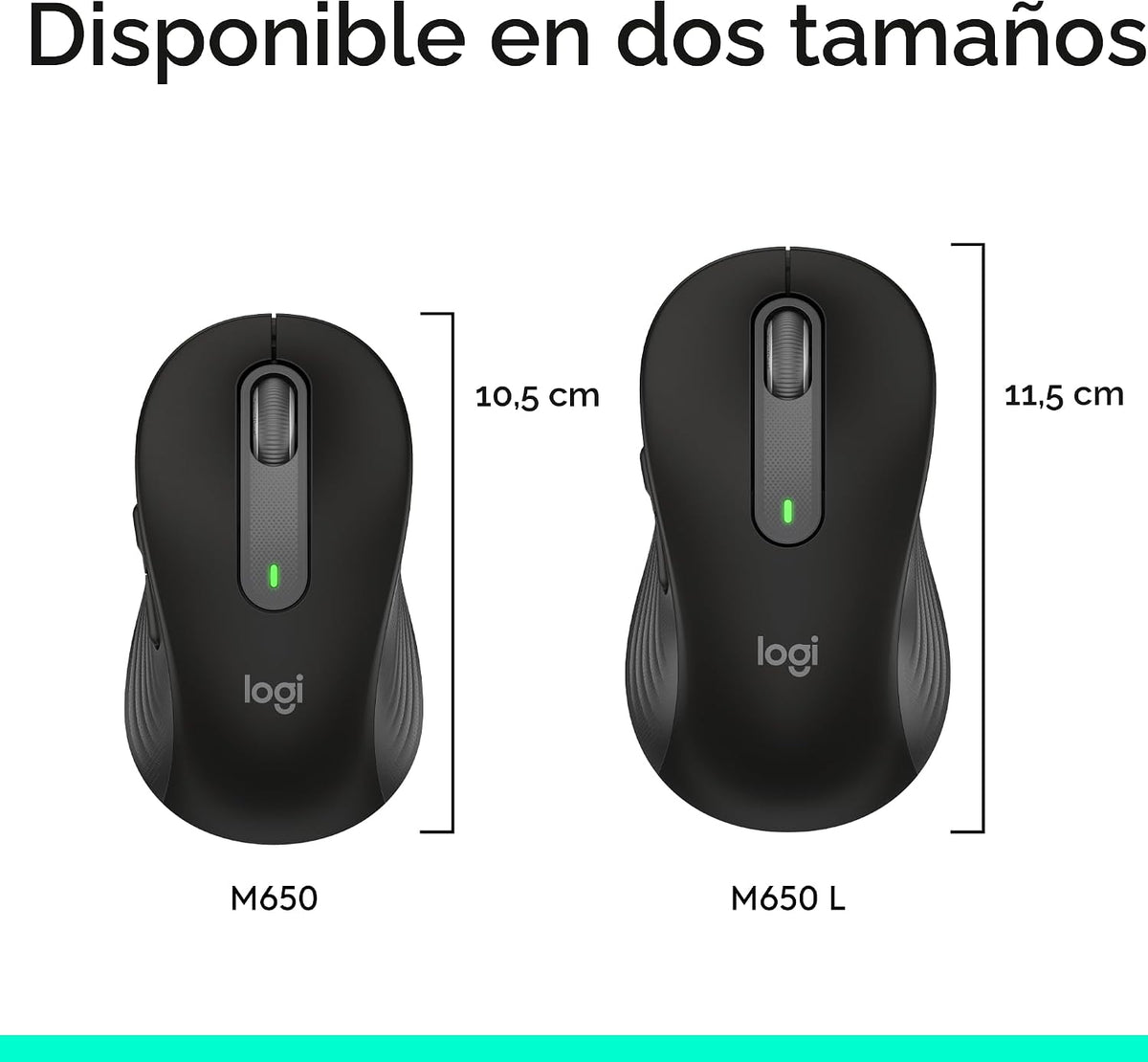Logitech Signature M650 - Ratón inalámbrico para manos pequeñas a m...