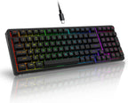 Teclado mecánico con cable HUO JI Z-99, sonido cremoso, retroilumin...