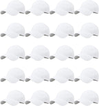 LYDTICK Paquete de 20 gorras de béisbol en blanco, gorras de camion...