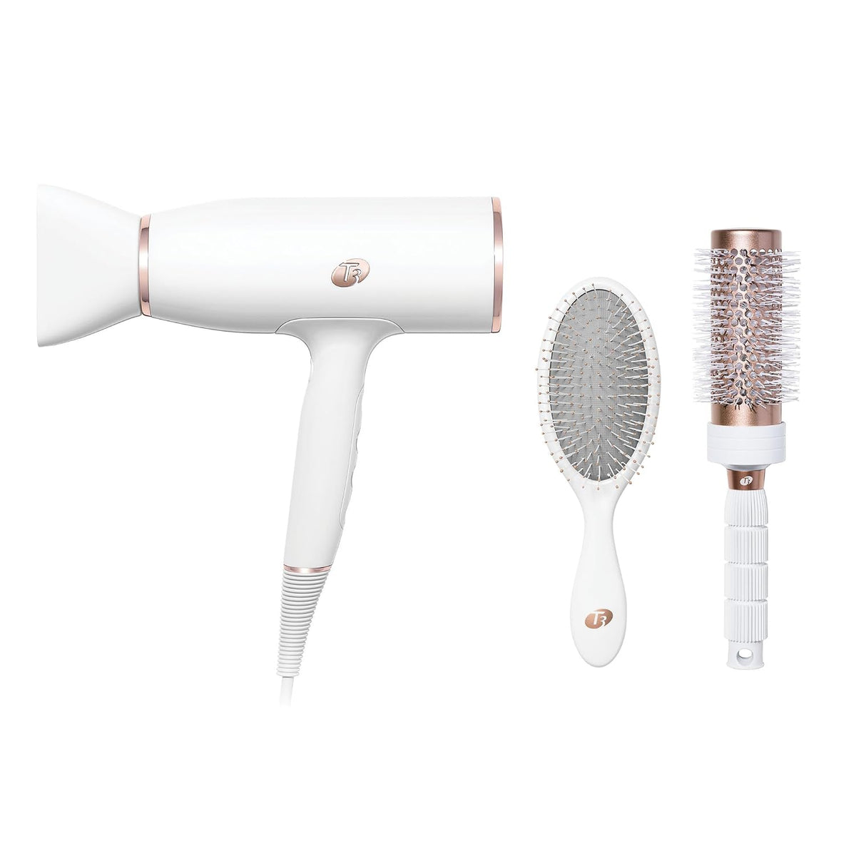 Set de peinado y secador de pelo iónico T3 AireLuxe, secador profes...