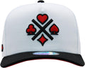 Ferreti Sombreros FT31 White 4 Cards Snapback Gorra de béisbol para...