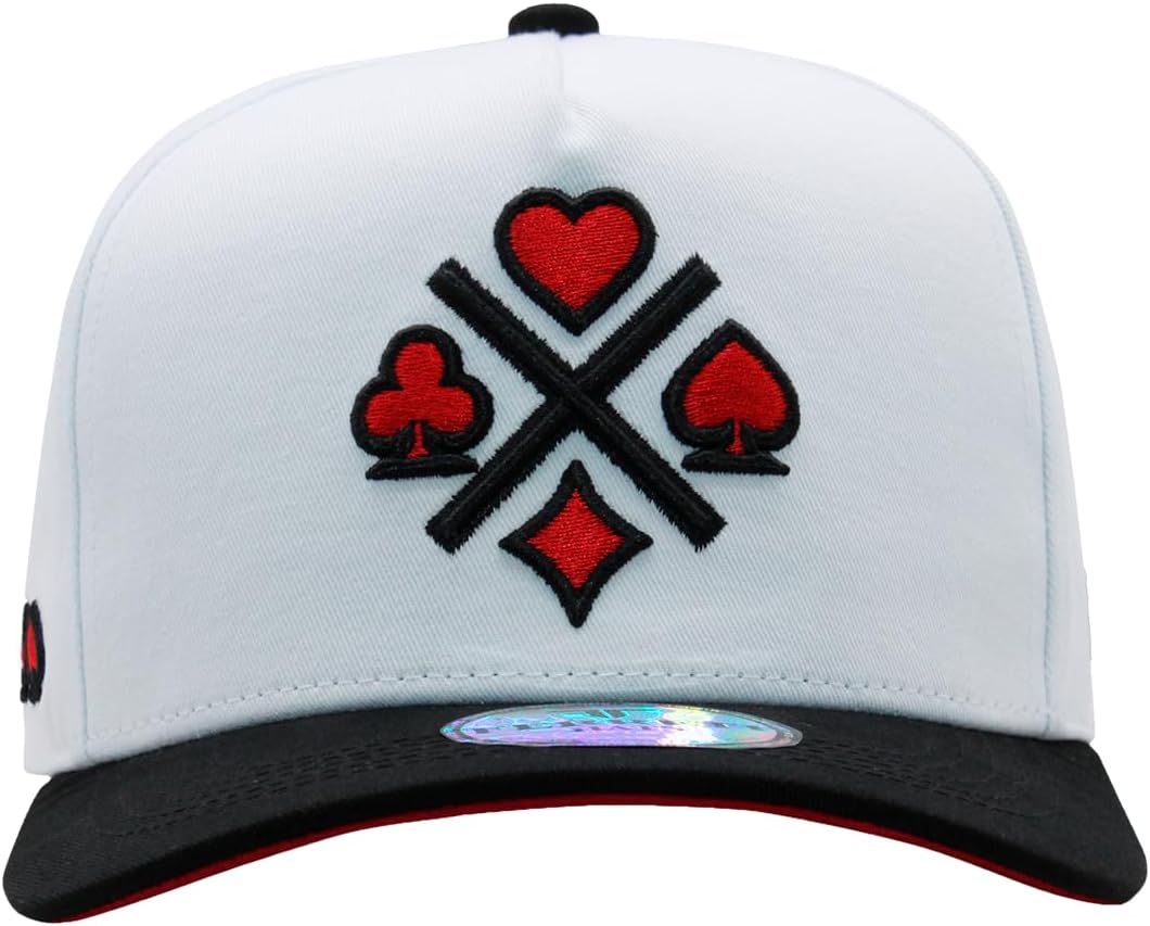 Ferreti Sombreros FT31 White 4 Cards Snapback Gorra de béisbol para...