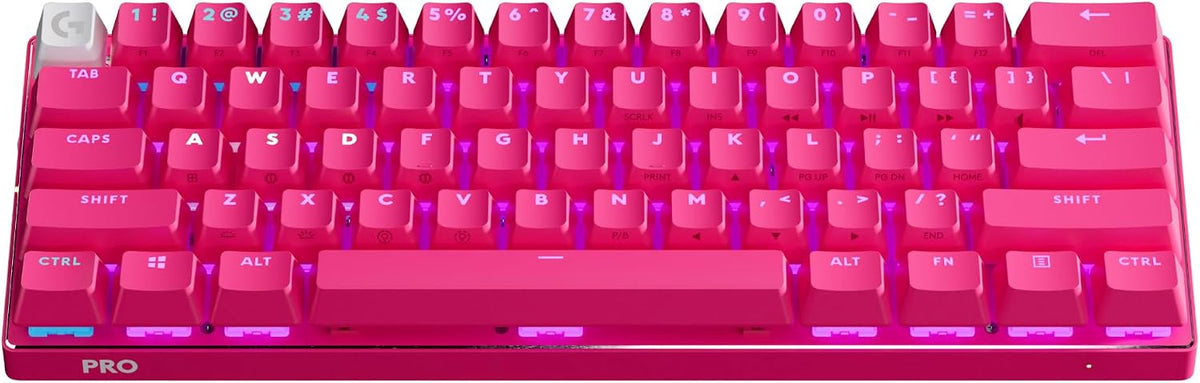Logitech G PRO X Teclado inalámbrico para juegos 60% (óptica táctil...