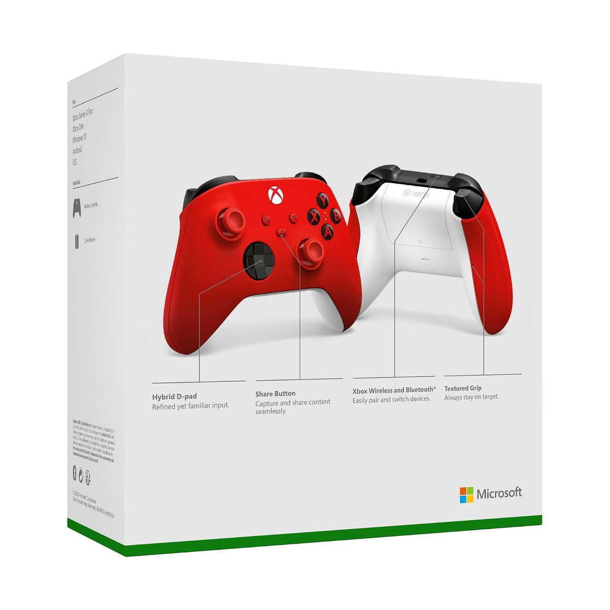 Controlador de juegos inalámbrico XBOX | Pulso rojo | Gatillos y pr...