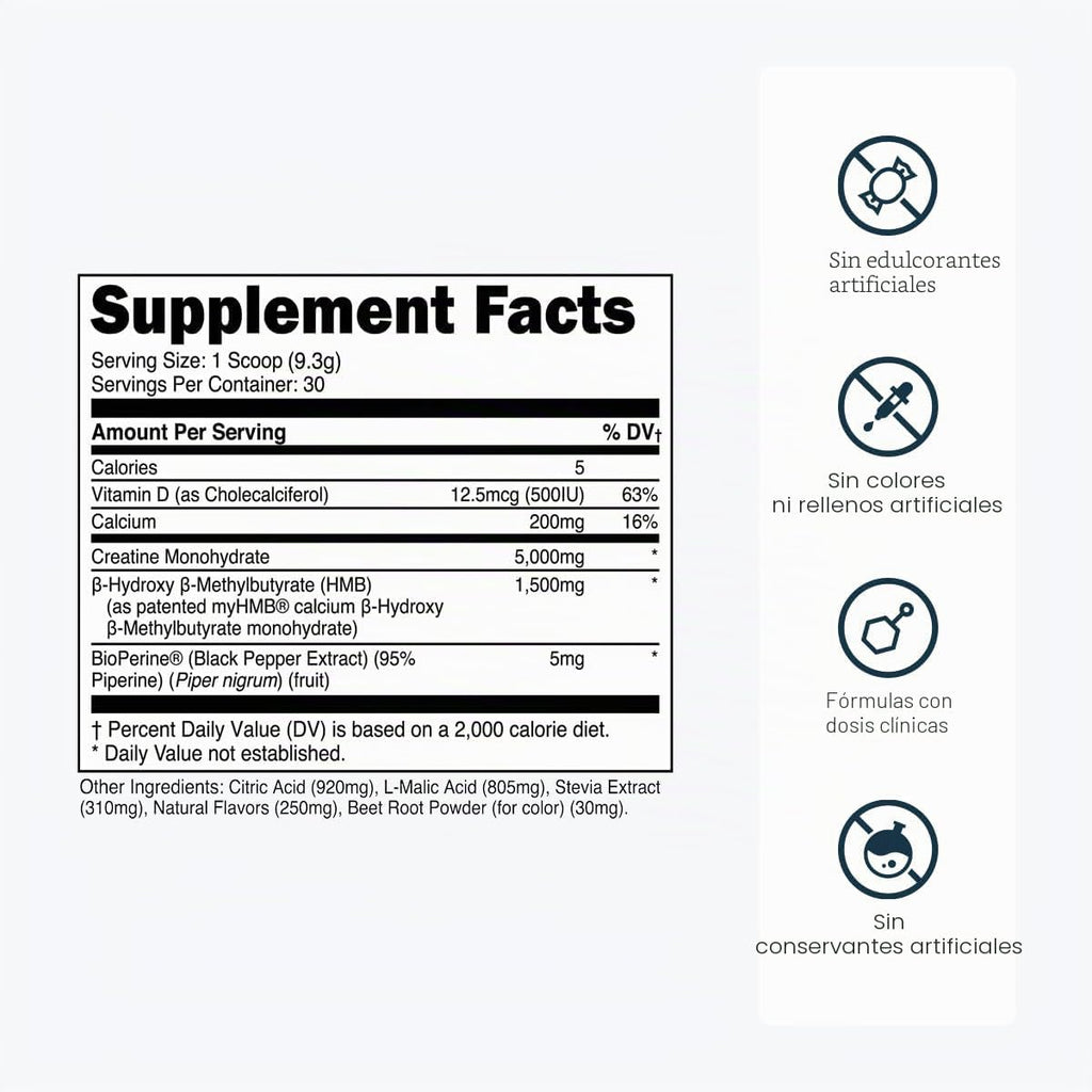Transparent Labs Creatine HMB - Monohidrato de creatina en polvo co...