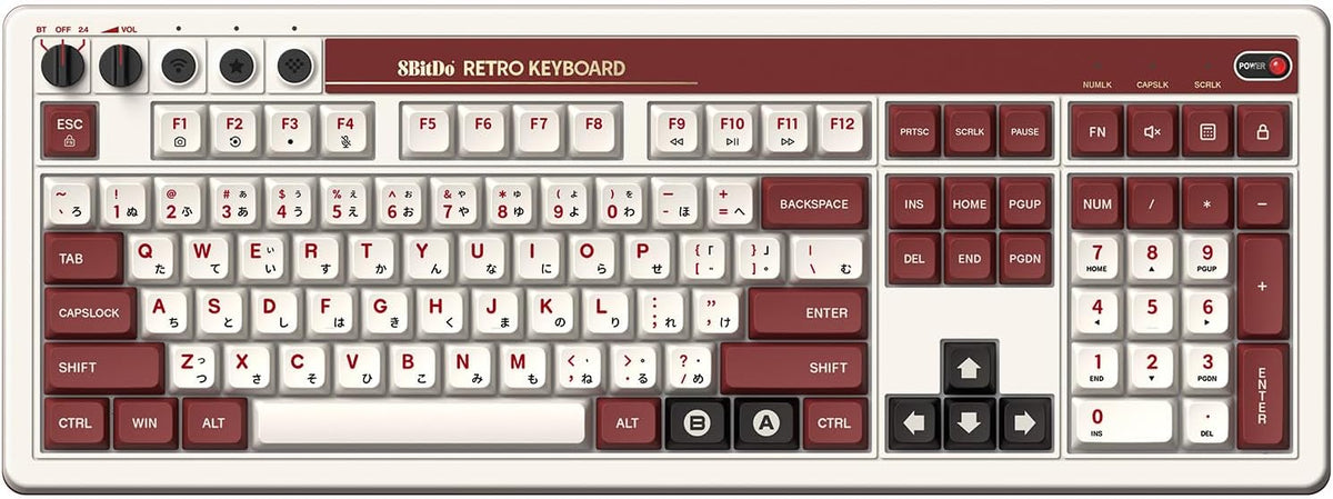 Teclado inalámbrico mecánico 8Bitdo Retro 108 para PC y Android, Fa...