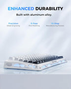 GravaStar Mercury K1 75% Teclado mecánico inalámbrico para juegos c...