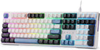 Redragon K668 Teclado para juegos RGB con cable intercambiable en c...