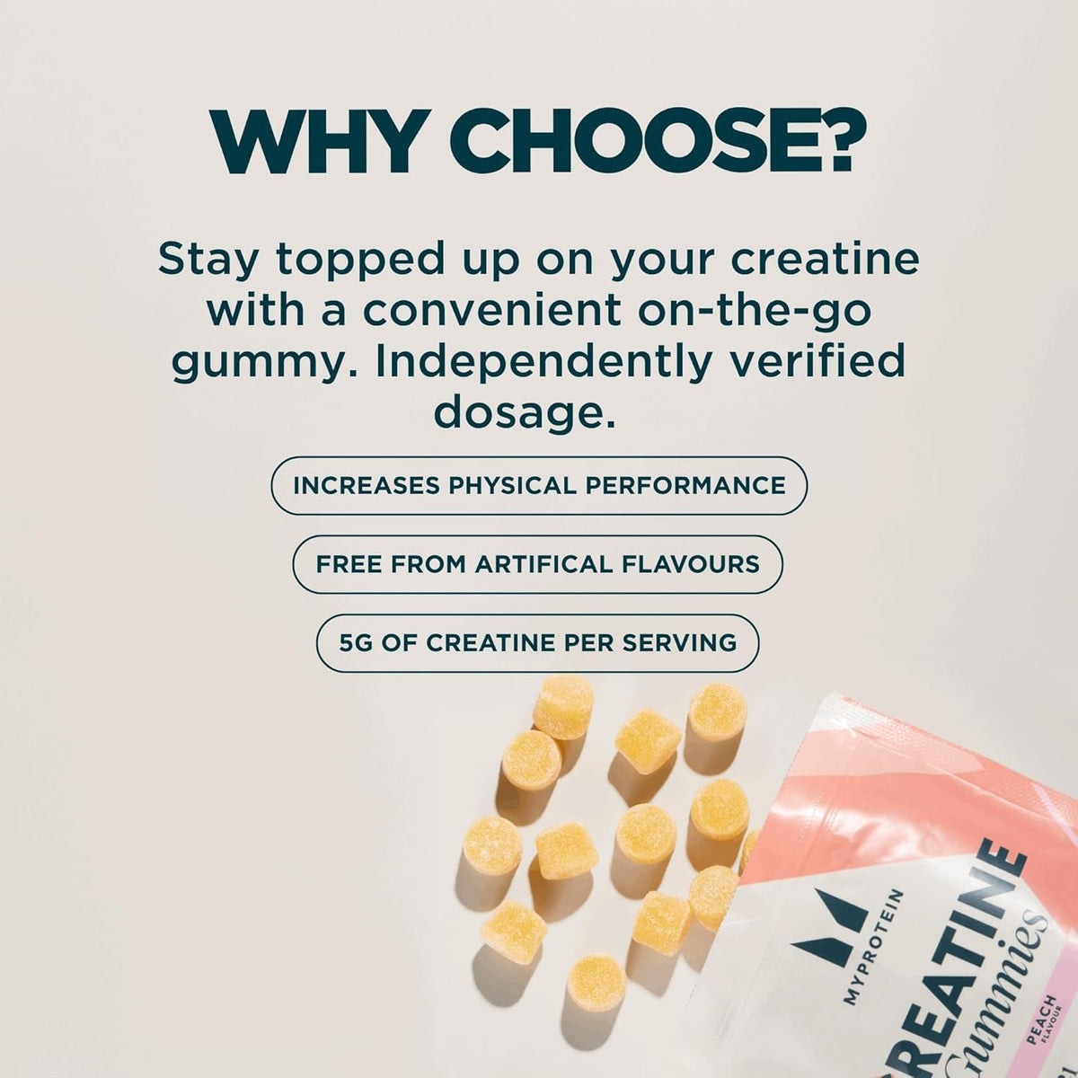 Myprotein Gomitas de creatina, rojas, blancas y azules, 90 unidades...