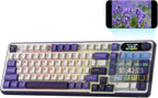RK ROYAL KLUDGE Teclado mecánico S98 con pantalla inteligente y per...