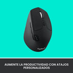 Ratón inalámbrico multidispositivo Logitech M720 Triathalon de tama...