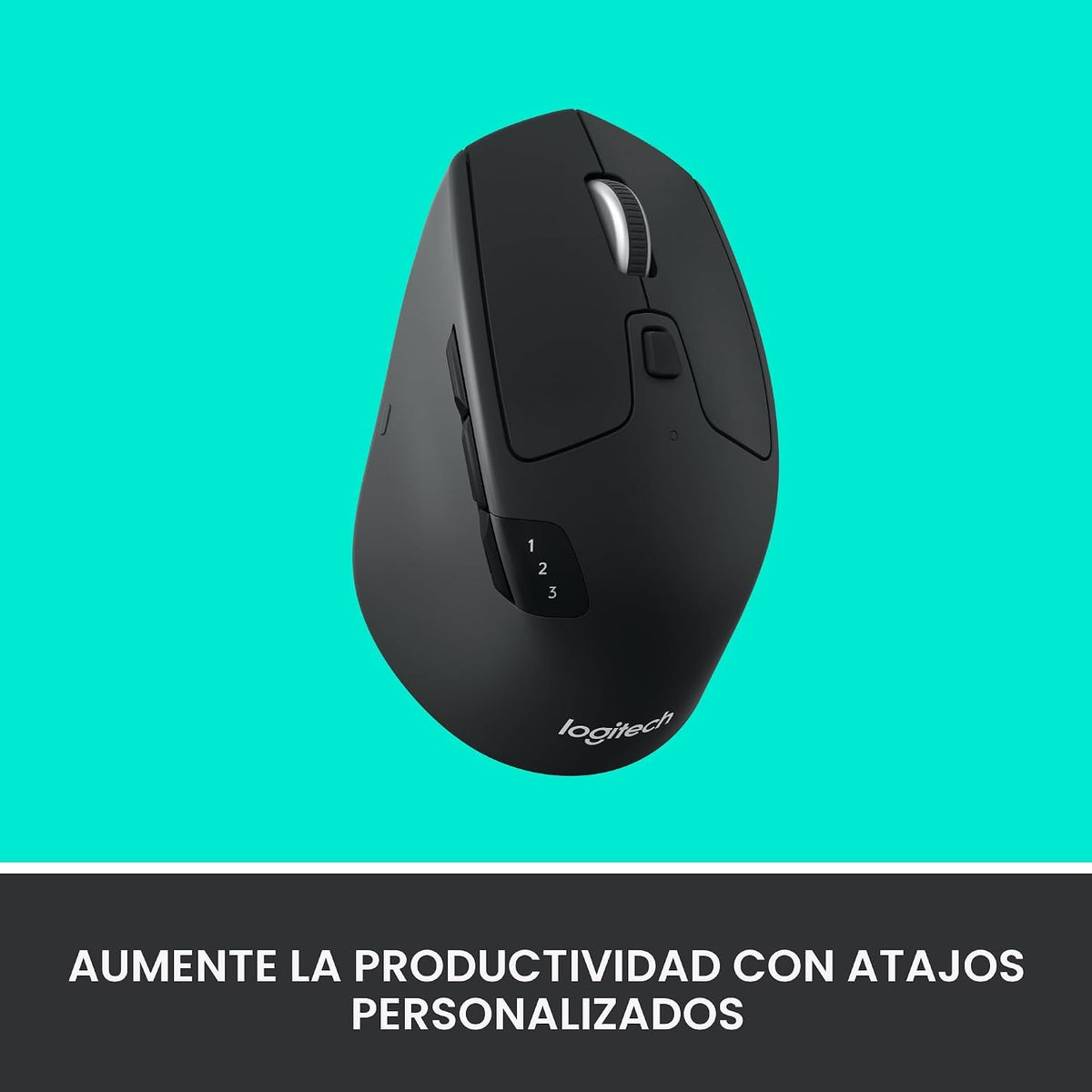 Ratón inalámbrico multidispositivo Logitech M720 Triathalon de tama...