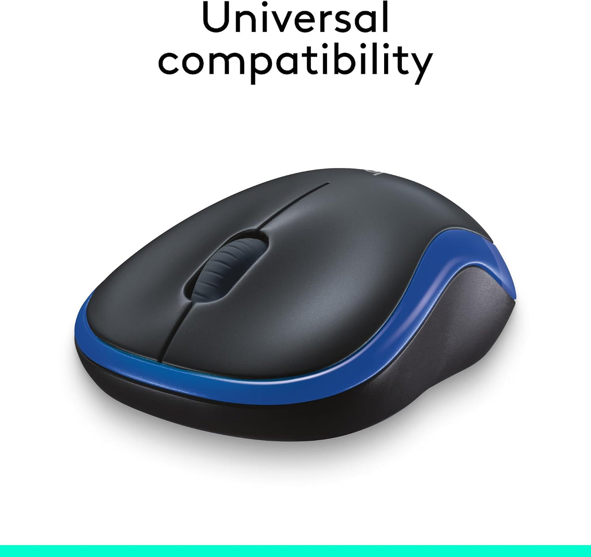 Ratón inalámbrico ambidiestro compacto Logitech M185 - Azul | Ratón...