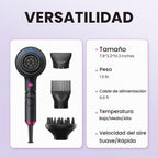 Secador de pelo iónico Wavytalk Blown Away con difusor para cabello...