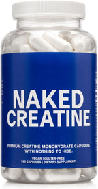 NAKED Cápsulas de monohidrato de creatina, píldoras micronizadas de...