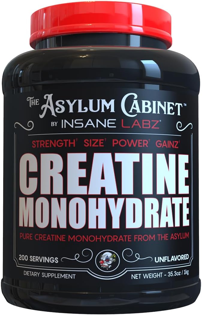 Insane Labz Insane - Polvo de monohidrato de creatina, sin sabor, a...