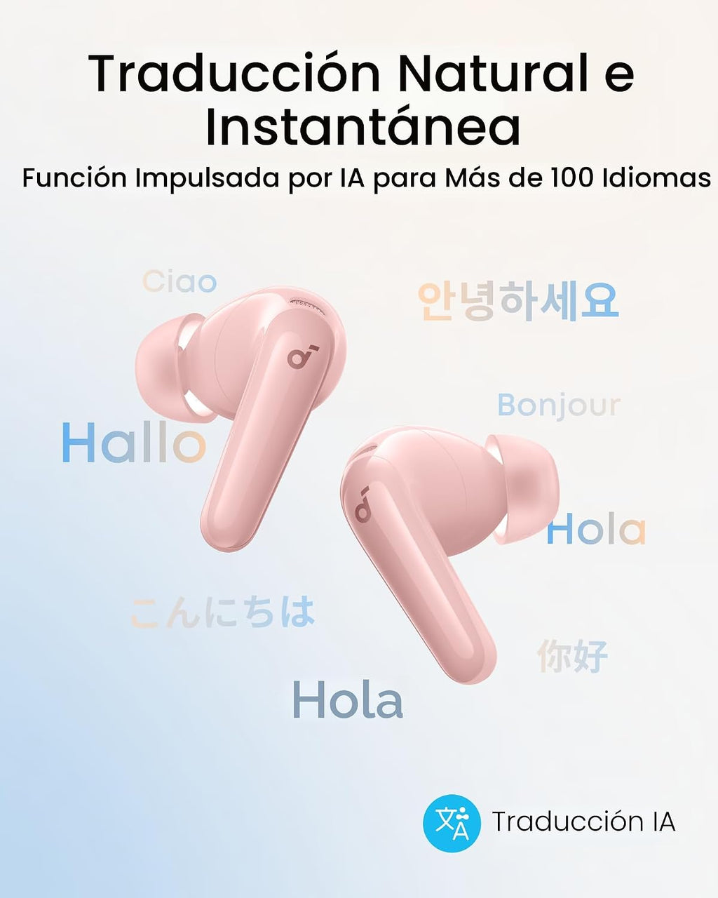 Auriculares Soundcore P31i de Anker Translation con ANC adaptativo...