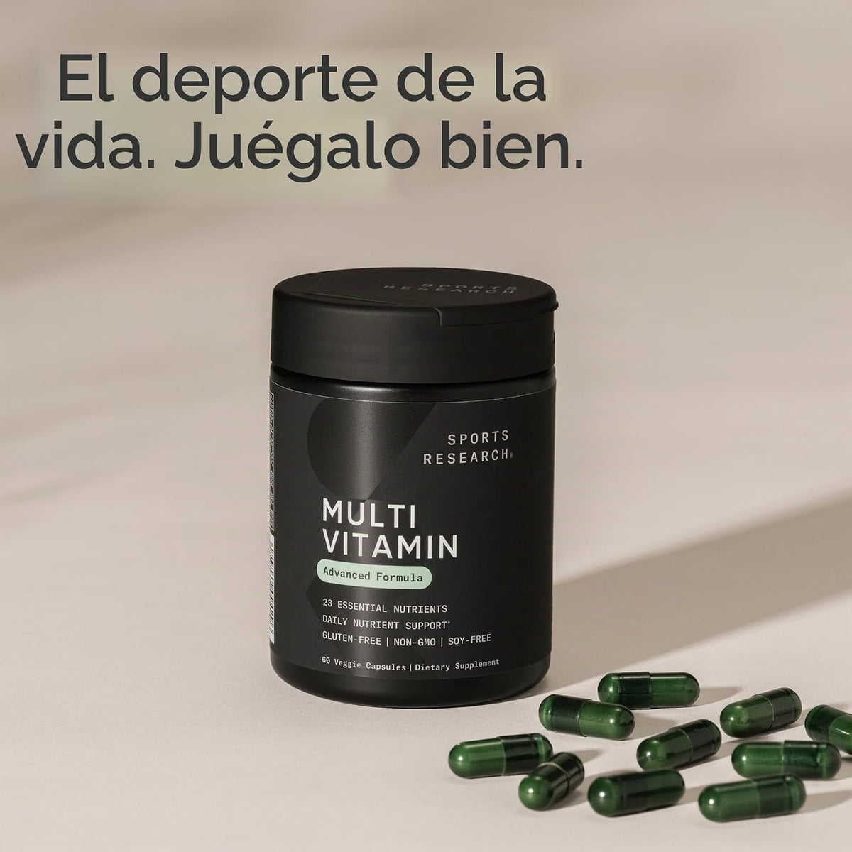 Sports Research® Multivitamínico con 23 micronutrientes esenciales,...