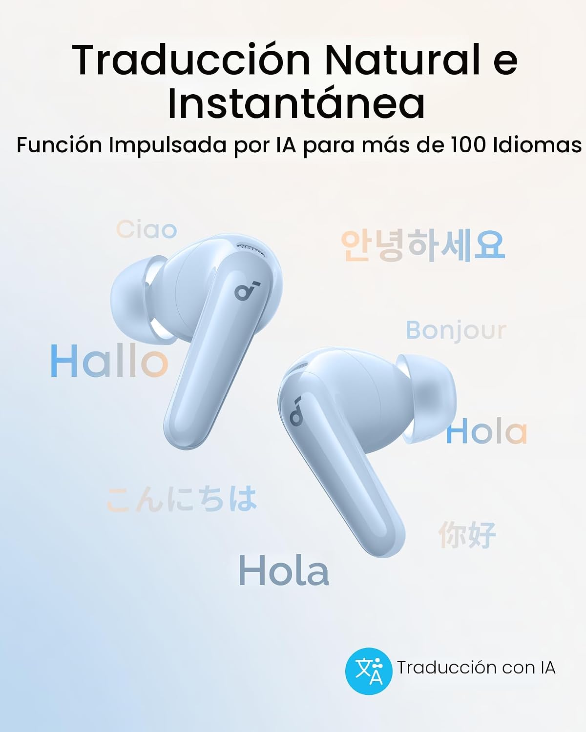 Auriculares Soundcore P31i de Anker Translation con ANC adaptativo...